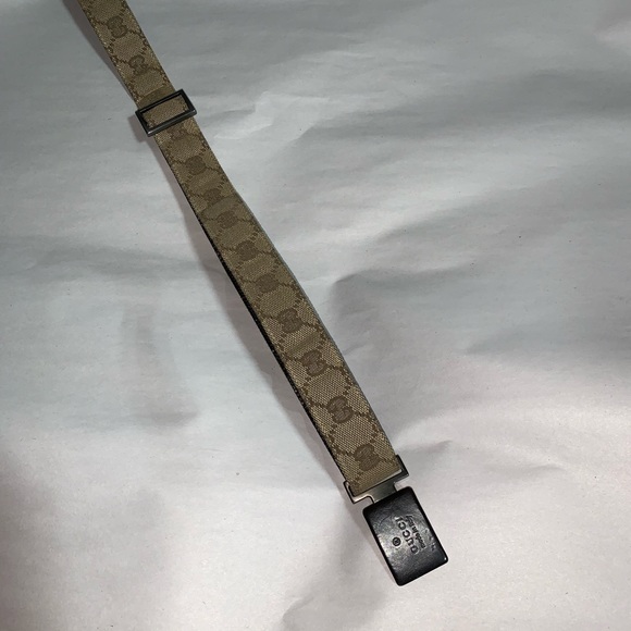 GUCCI size SMALL Guccissima GG web leather BELT - Picture 7 of 8